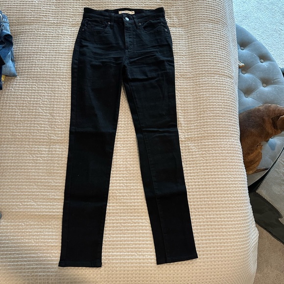 Levi’s 721 high rise skinny jeans - size 28 - black - Picture 1 of 4